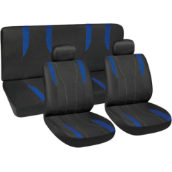 Užvalkalai sėdynėms (juodi/mėlyni)