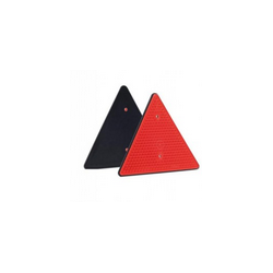 Atšvaitas trikampis raudonas prisukamas
